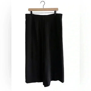 Chicos platinum black wide leg dress pants